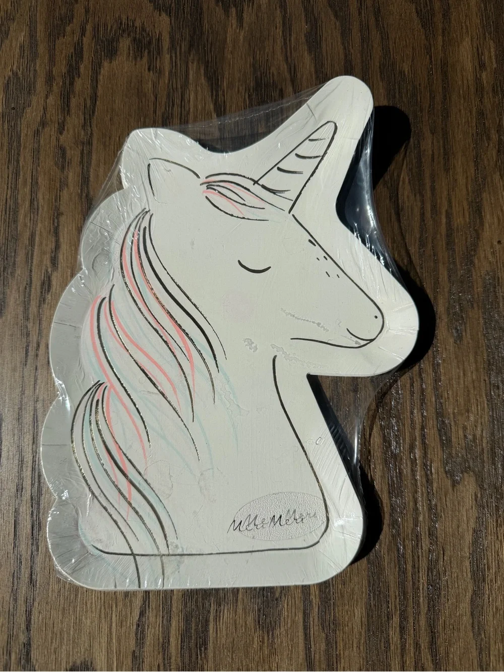 Meri meri unicorn plate set